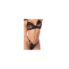 Ensemble lingerie léopard en dentelle effet velours – Mapalé
